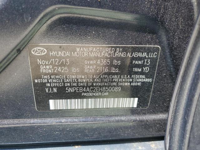 Photo 12 VIN: 5NPEB4AC2EH850089 - HYUNDAI SONATA 