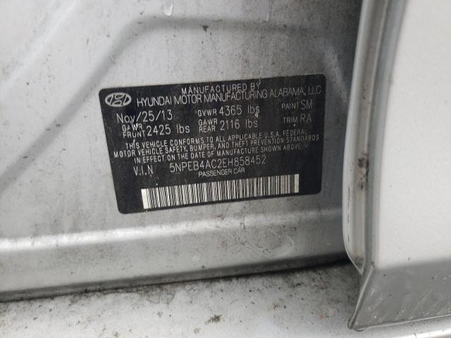 Photo 9 VIN: 5NPEB4AC2EH858452 - HYUNDAI SONATA GLS 