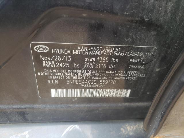 Photo 9 VIN: 5NPEB4AC2EH859178 - HYUNDAI SONATA GLS 