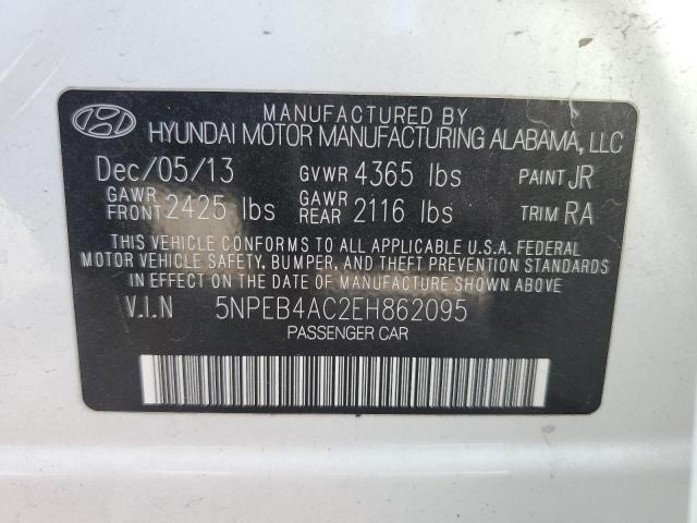 Photo 11 VIN: 5NPEB4AC2EH862095 - HYUNDAI SONATA GLS 