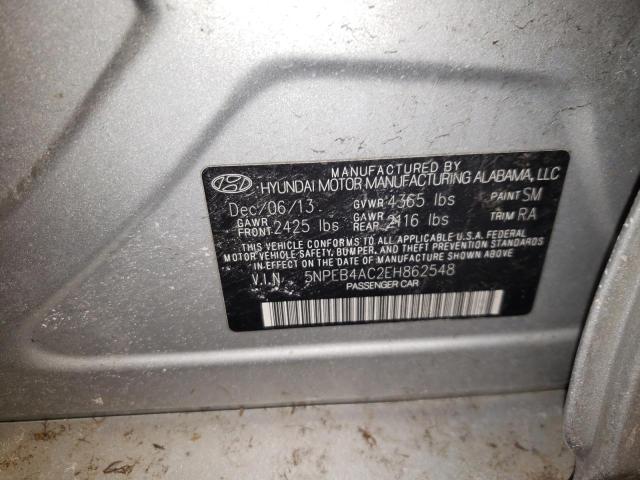 Photo 11 VIN: 5NPEB4AC2EH862548 - HYUNDAI SONATA GLS 