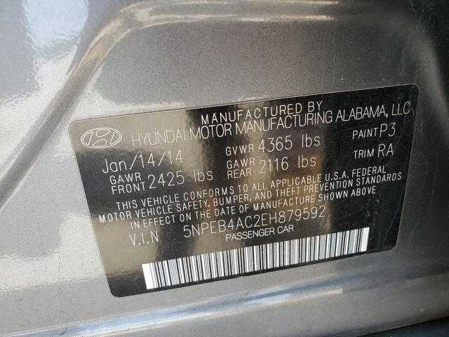 Photo 11 VIN: 5NPEB4AC2EH879592 - HYUNDAI SONATA 