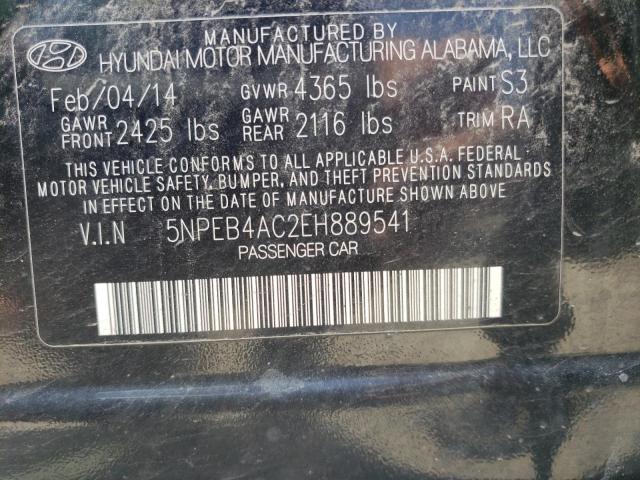 Photo 11 VIN: 5NPEB4AC2EH889541 - HYUNDAI SONATA 