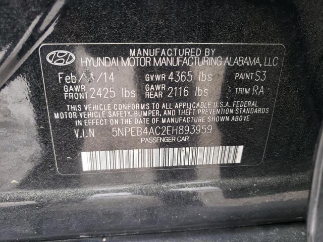 Photo 12 VIN: 5NPEB4AC2EH893959 - HYUNDAI SONATA 