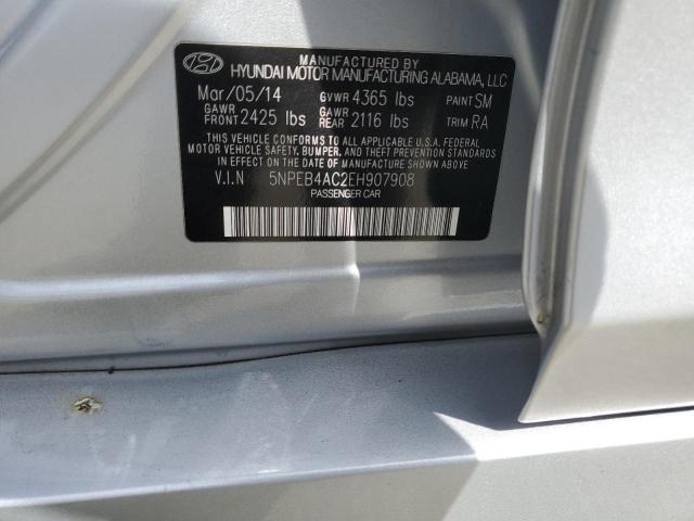 Photo 11 VIN: 5NPEB4AC2EH907908 - HYUNDAI SONATA 