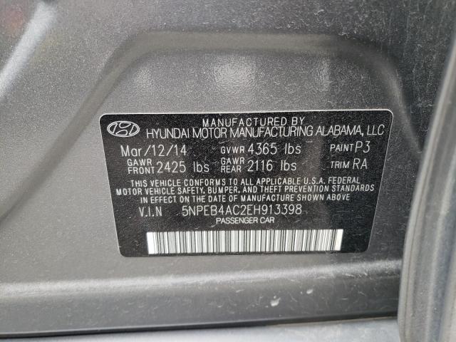 Photo 9 VIN: 5NPEB4AC2EH913398 - HYUNDAI SONATA GLS 