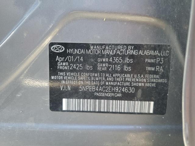 Photo 9 VIN: 5NPEB4AC2EH924630 - HYUNDAI SONATA GLS 