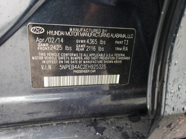 Photo 12 VIN: 5NPEB4AC2EH925325 - HYUNDAI SONATA GLS 