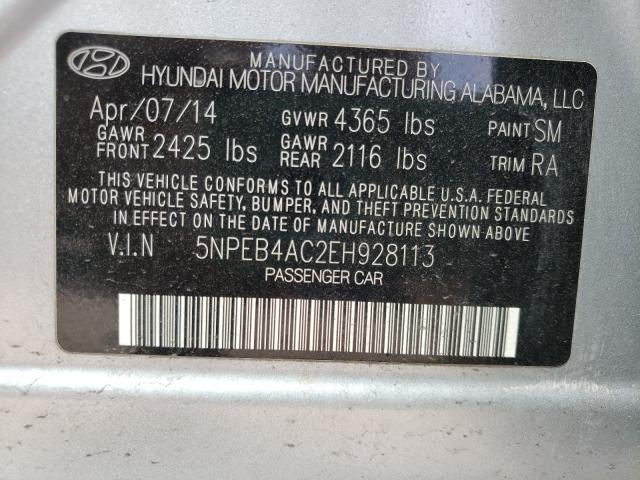 Photo 9 VIN: 5NPEB4AC2EH928113 - HYUNDAI SONATA GLS 