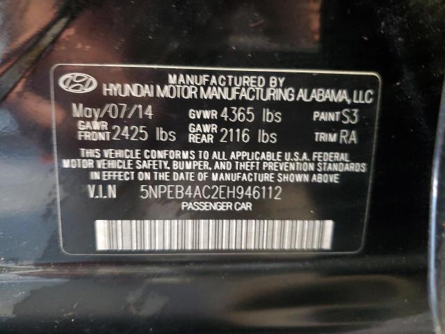 Photo 11 VIN: 5NPEB4AC2EH946112 - HYUNDAI SONATA 