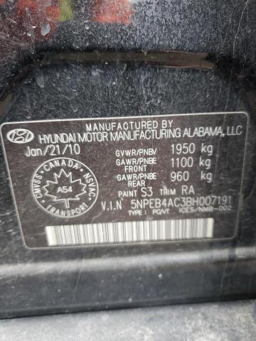 Photo 11 VIN: 5NPEB4AC3BH007191 - HYUNDAI SONATA 