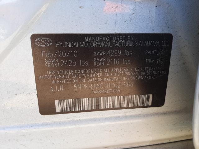 Photo 9 VIN: 5NPEB4AC3BH021866 - HYUNDAI SONATA GLS 