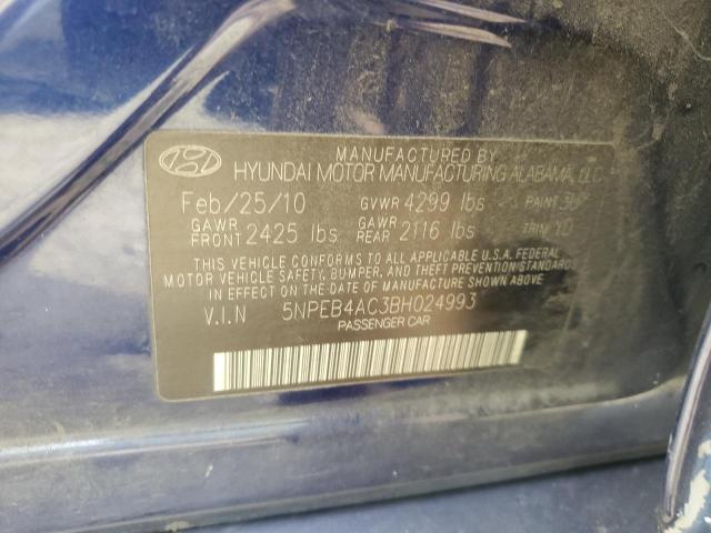 Photo 11 VIN: 5NPEB4AC3BH024993 - HYUNDAI SONATA GLS 