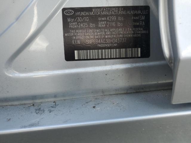 Photo 11 VIN: 5NPEB4AC3BH043737 - HYUNDAI SONATA 