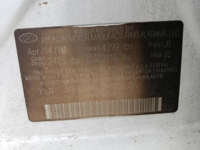 Photo 11 VIN: 5NPEB4AC3BH052356 - HYUNDAI SONATA GLS 