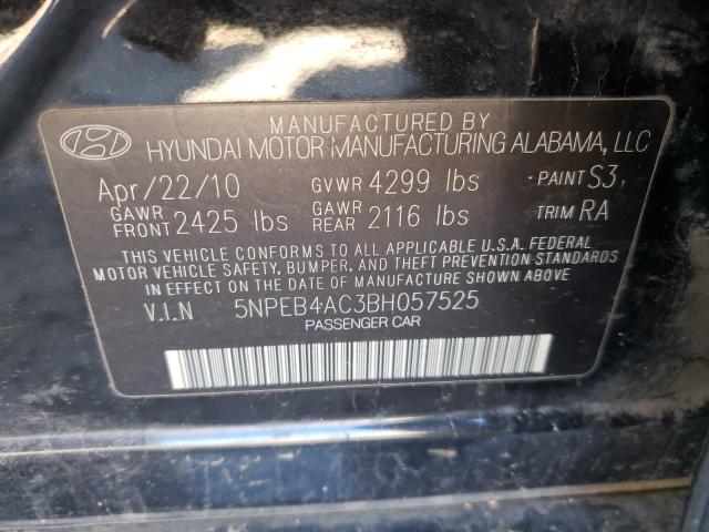 Photo 9 VIN: 5NPEB4AC3BH057525 - HYUNDAI SONATA GLS 