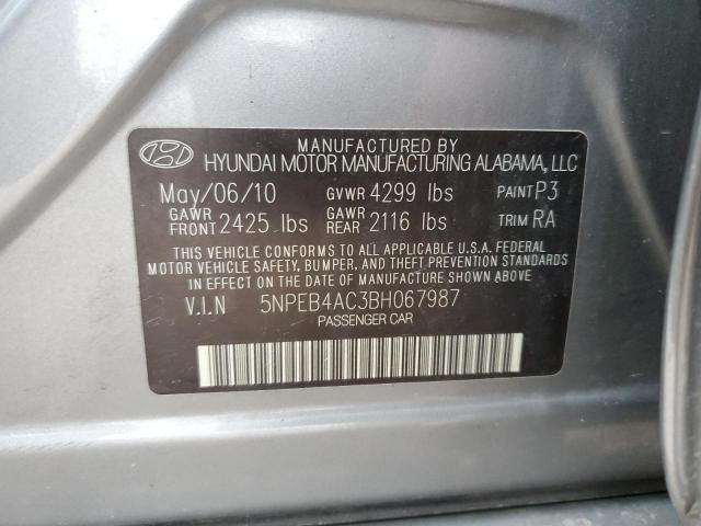 Photo 11 VIN: 5NPEB4AC3BH067987 - HYUNDAI SONATA GLS 