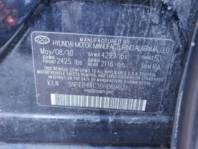 Photo 11 VIN: 5NPEB4AC3BH069609 - HYUNDAI SONATA GLS 