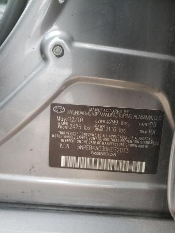 Photo 12 VIN: 5NPEB4AC3BH072073 - HYUNDAI SONATA 