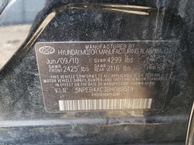 Photo 11 VIN: 5NPEB4AC3BH089519 - HYUNDAI SONATA GLS 