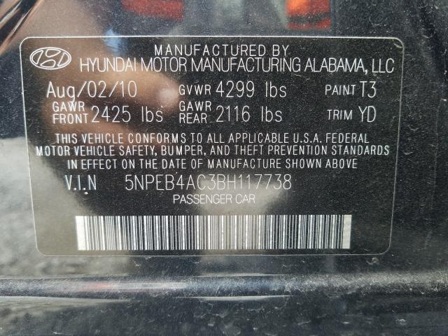 Photo 9 VIN: 5NPEB4AC3BH117738 - HYUNDAI SONATA 