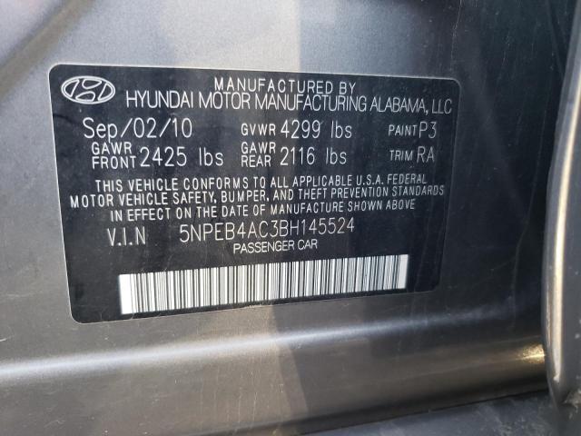 Photo 11 VIN: 5NPEB4AC3BH145524 - HYUNDAI SONATA 