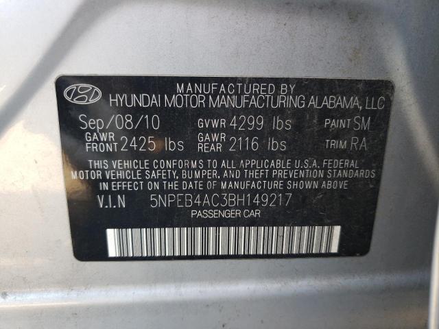 Photo 12 VIN: 5NPEB4AC3BH149217 - HYUNDAI SONATA GLS 