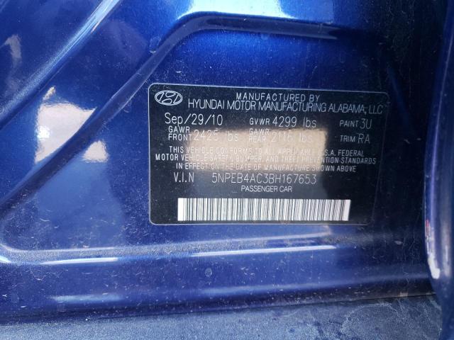 Photo 11 VIN: 5NPEB4AC3BH167653 - HYUNDAI SONATA GLS 