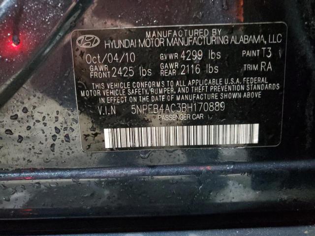 Photo 11 VIN: 5NPEB4AC3BH170889 - HYUNDAI SONATA 