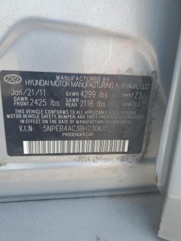 Photo 11 VIN: 5NPEB4AC3BH230685 - HYUNDAI SONATA 