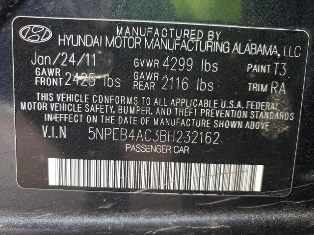 Photo 11 VIN: 5NPEB4AC3BH232162 - HYUNDAI SONATA GLS 