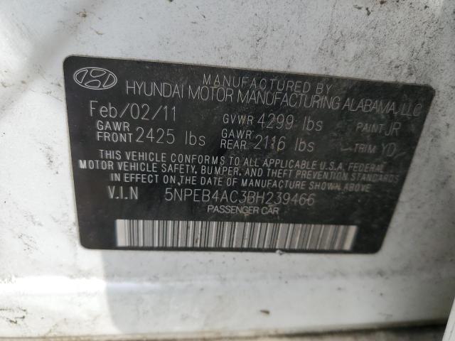 Photo 11 VIN: 5NPEB4AC3BH239466 - HYUNDAI SONATA 