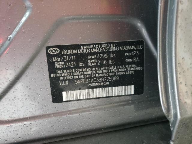 Photo 11 VIN: 5NPEB4AC3BH275089 - HYUNDAI SONATA 