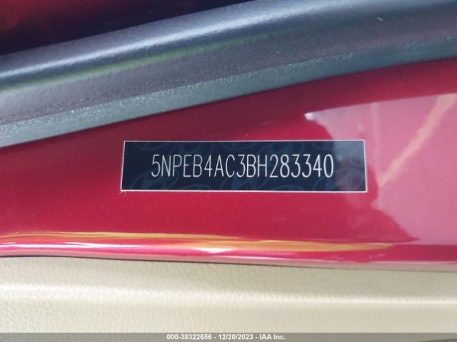 Photo 8 VIN: 5NPEB4AC3BH283340 - HYUNDAI SONATA 