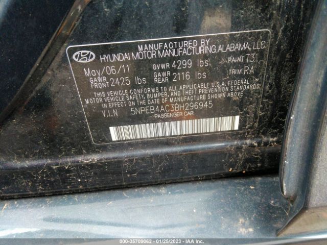 Photo 8 VIN: 5NPEB4AC3BH296945 - HYUNDAI SONATA 