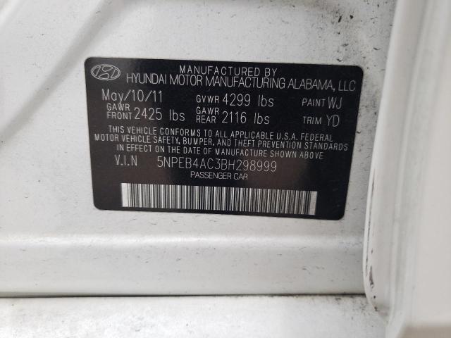 Photo 9 VIN: 5NPEB4AC3BH298999 - HYUNDAI SONATA 