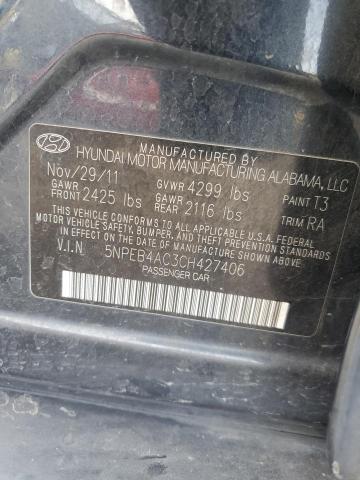 Photo 11 VIN: 5NPEB4AC3CH427406 - HYUNDAI SONATA 