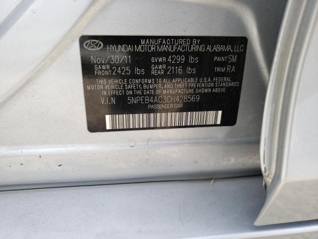 Photo 11 VIN: 5NPEB4AC3CH428569 - HYUNDAI SONATA GLS 