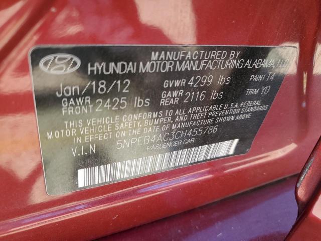 Photo 11 VIN: 5NPEB4AC3CH455786 - HYUNDAI SONATA 