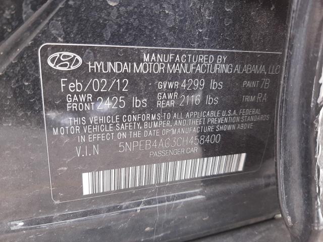 Photo 9 VIN: 5NPEB4AC3CH458400 - HYUNDAI SONATA GLS 