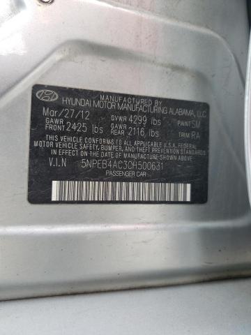 Photo 11 VIN: 5NPEB4AC3CH500631 - HYUNDAI SONATA 