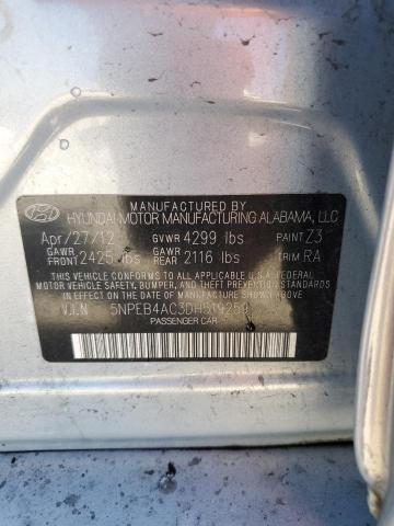 Photo 11 VIN: 5NPEB4AC3DH519259 - HYUNDAI SONATA 