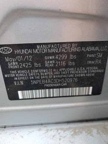 Photo 12 VIN: 5NPEB4AC3DH520976 - HYUNDAI SONATA GLS 