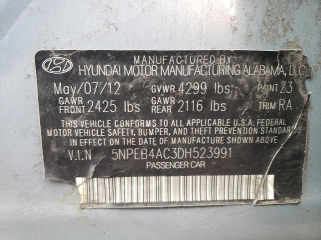 Photo 9 VIN: 5NPEB4AC3DH523991 - HYUNDAI SONATA GLS 