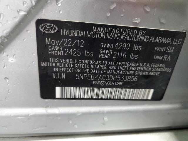 Photo 11 VIN: 5NPEB4AC3DH533856 - HYUNDAI SONATA GLS 