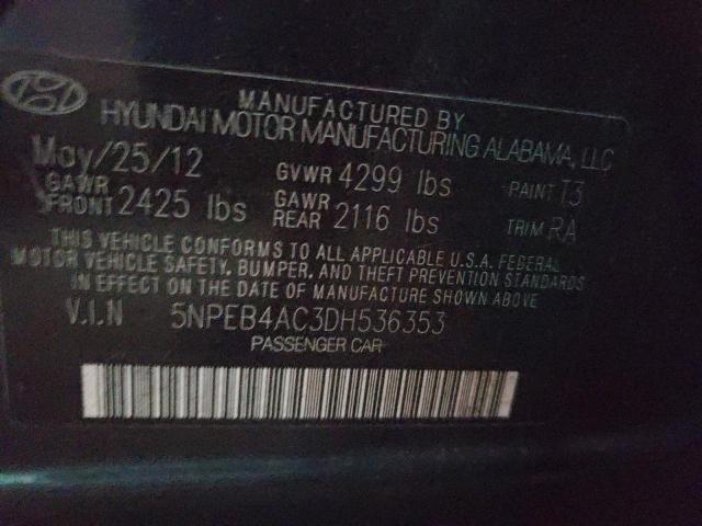 Photo 9 VIN: 5NPEB4AC3DH536353 - HYUNDAI SONATA GLS 