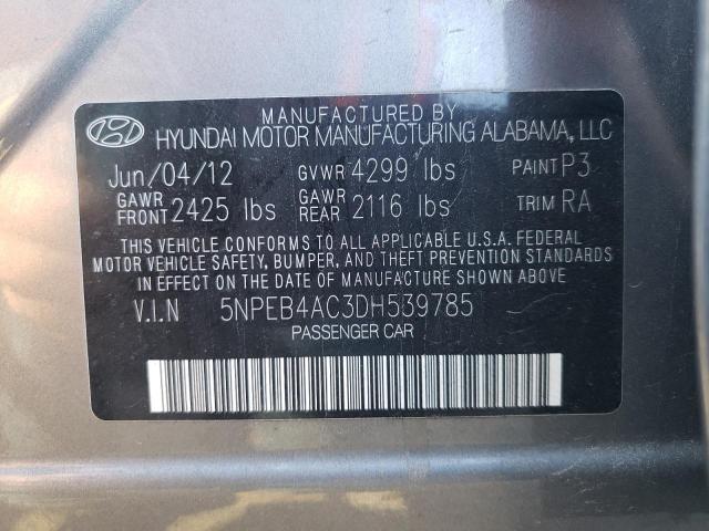 Photo 9 VIN: 5NPEB4AC3DH539785 - HYUNDAI SONATA GLS 