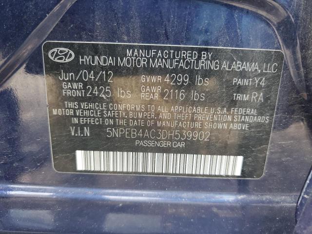 Photo 11 VIN: 5NPEB4AC3DH539902 - HYUNDAI SONATA 