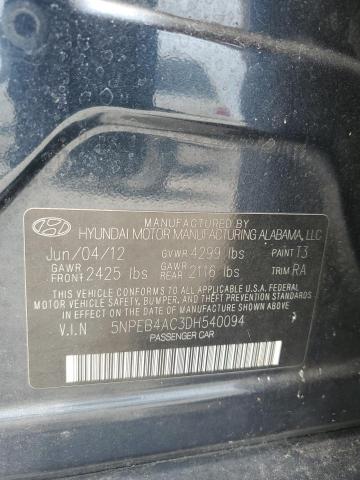 Photo 11 VIN: 5NPEB4AC3DH540094 - HYUNDAI SONATA 