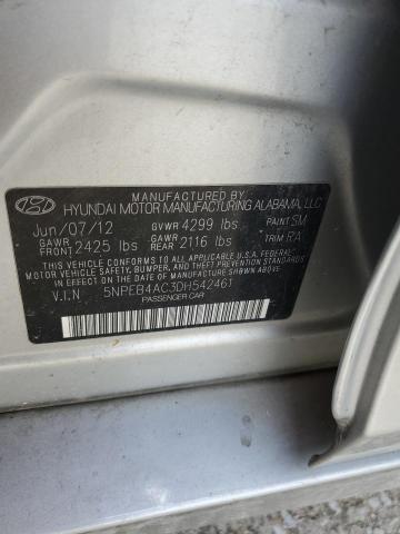 Photo 11 VIN: 5NPEB4AC3DH542461 - HYUNDAI SONATA GLS 